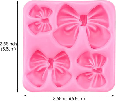 4 Moldes Chocolate Silicona con Arco para Fondant y Resina
