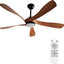 Ventilador techo 52pulg luces 6 vel CC reversibles control remoto