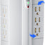 Extensor 6 tomas giratorio 1000J/125V ETL-blanco