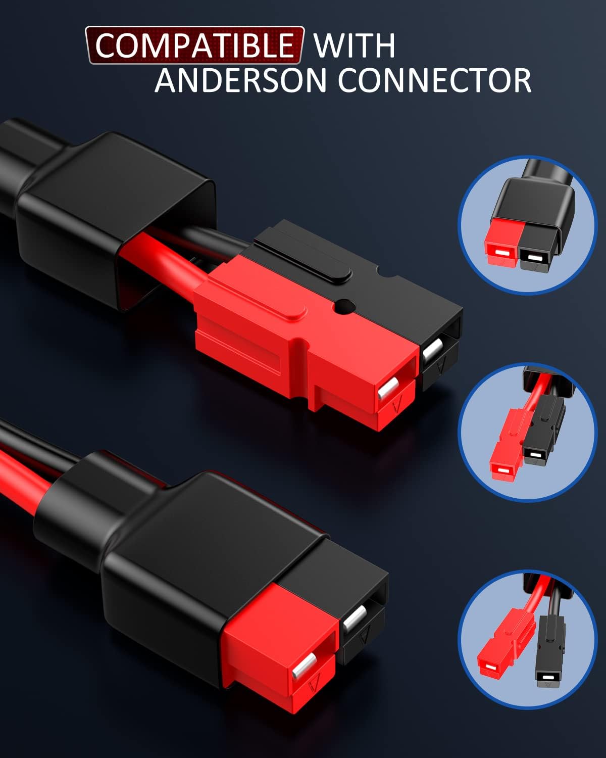 Conector 45A anillo tórico con fusible 15/20A generador