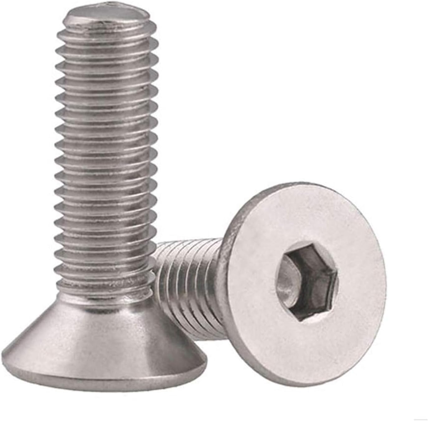 Tornillos M6*10 acero inox 18-8 DIN 7991 25 Pzas