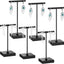 6 Soportes Arete Metal Desmontable Base Cuadrada