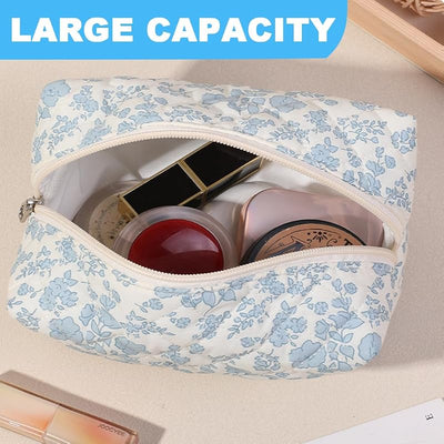 2 bolsas maquillaje grandes organizador viaje con cremallera