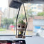 Espejo retrovisor auto con dije colgante decorativo