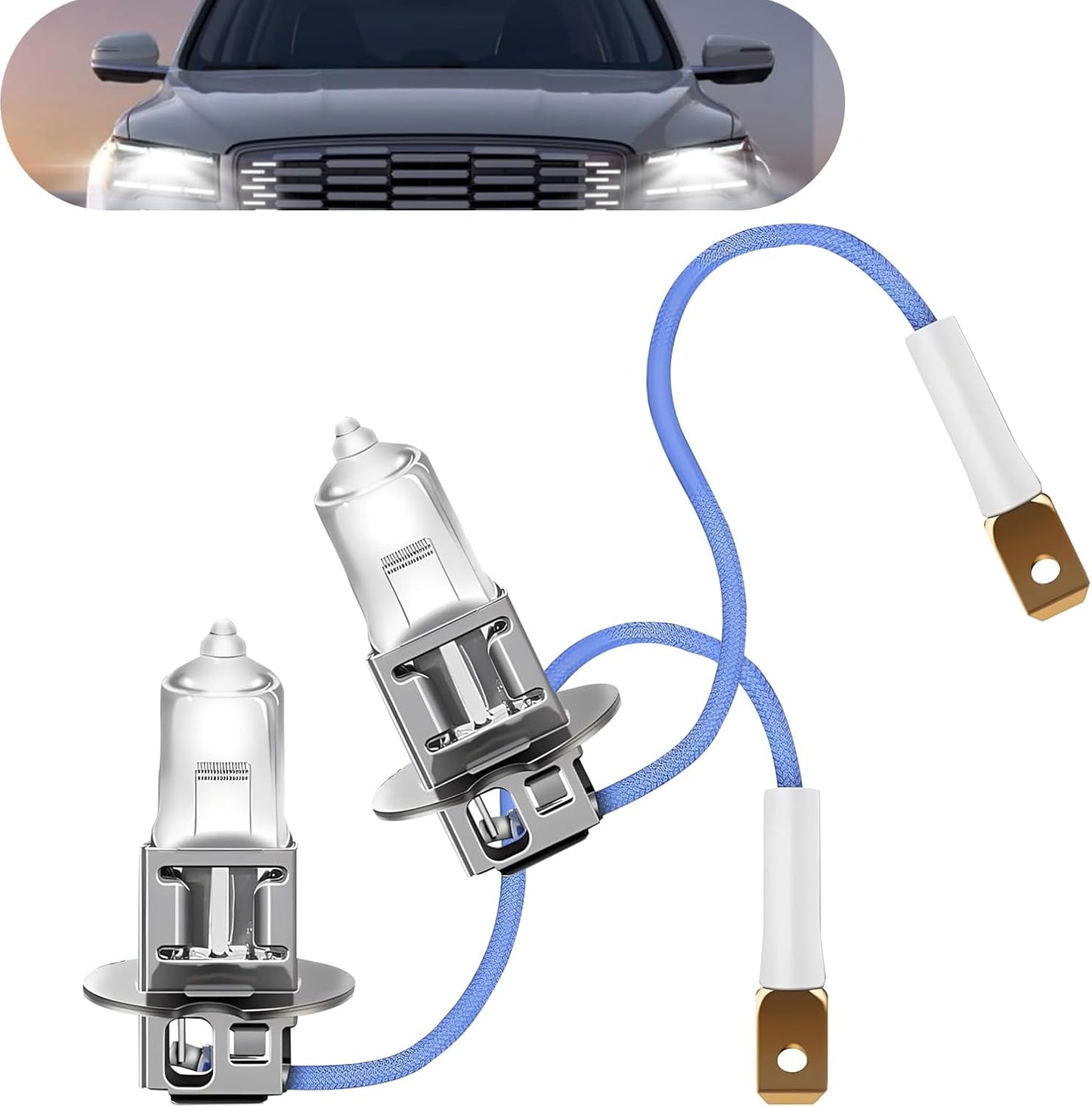 2 Luces antiniebla H3 12V 55W ajuste universal