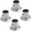 Brida acero inox 1" soporte enchufe ajustable set 4