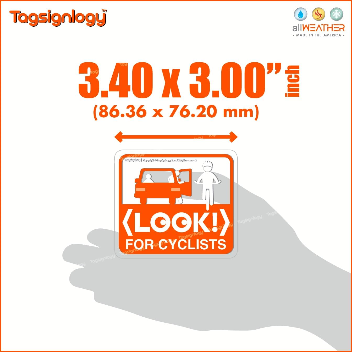 Notas seguridad bicicleta UV resistente impermeable 2uds