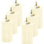 6 Faldones redondos mesa cóctel 32x43pulg elastano beige