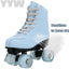Patines cuero sintético estampado leopardo funky
