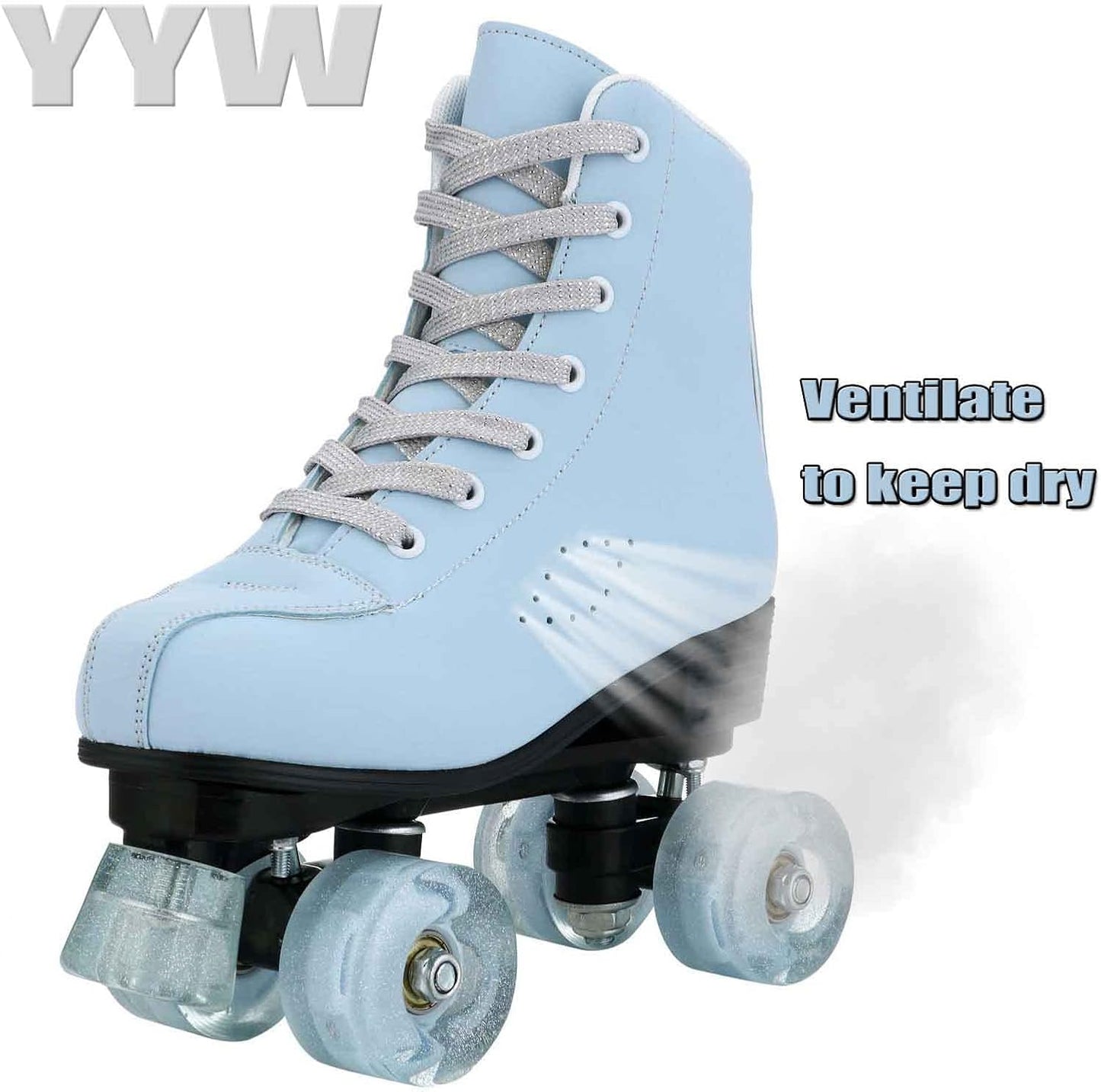 Patines cuero sintético estampado leopardo funky
