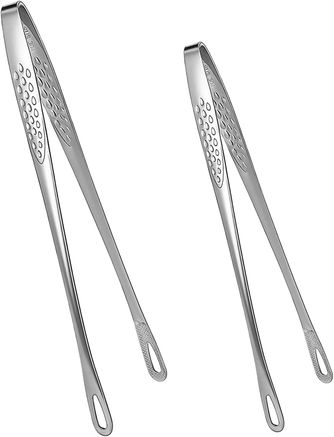 2 Pinzas Cocina Acero Inox 11x9.45pulg Barbacoa