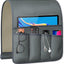 Soporte control remoto TV con 5 bolsillos antideslizante gris