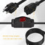 Cable extensión con interruptor 3 clavijas impermeable 1875W