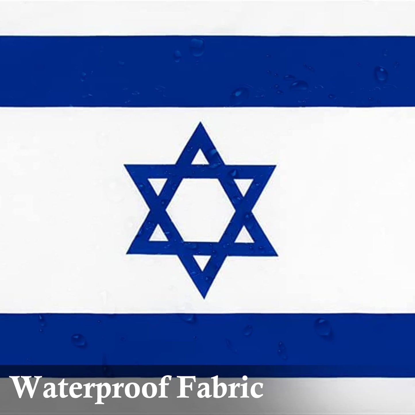 Bandera Israel 2x3ft con ojales latón para exterior