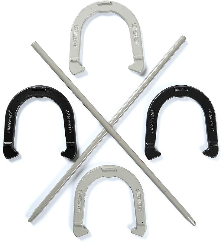 Set herradura acero carbono reforzado negro gris