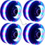 Ruedas patín con luz LED 1.260x2.283" 78A negro