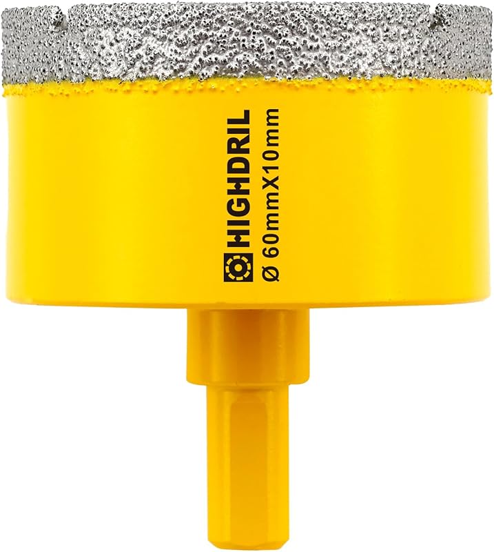 Broca diamante seco 2.36pulg vástago triangular