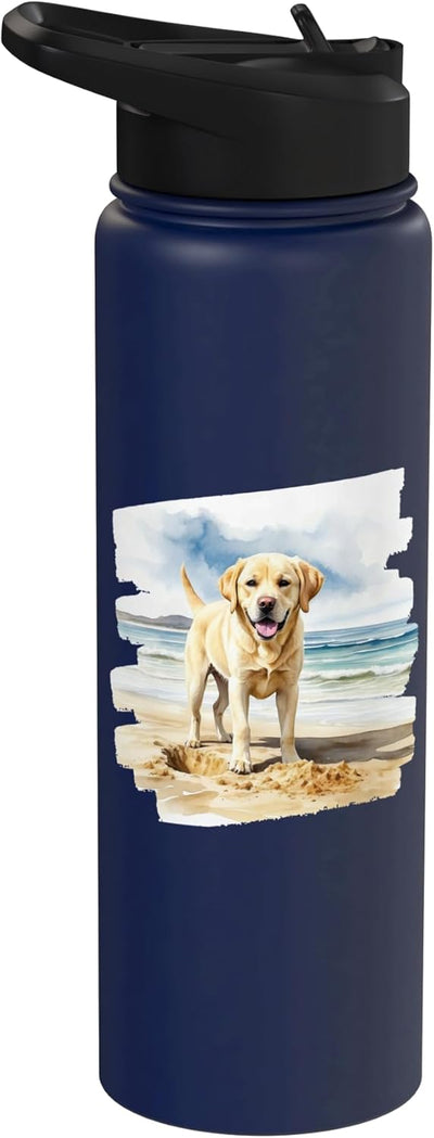 Bote de agua acero inoxidable para cachorro Labrador