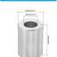 Espaciadores aluminio M6 redondo 5 pzas 0.24x0.47x0.63pulg