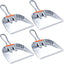 Pack 4 Recogedores Metal 12pulg Alta Resistencia Asa
