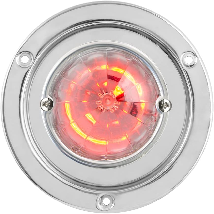 Luz LED Sandía 18 Luces Roja/Transparente Acero Inox