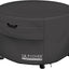 Funda mesa fogata patio redonda 32pulg impermeable negro