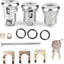Cerradura maletero coche set 3 pzas con 2 llaves