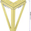 8 Pzas Patas Doradas Muebles 6pulg Triangulares Metal