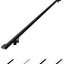 Kit pasamanos aluminio soportes acero ajustables 6" negro