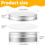 30 Latas Aluminio 4oz Boca Ancha Con Tapa Plateado