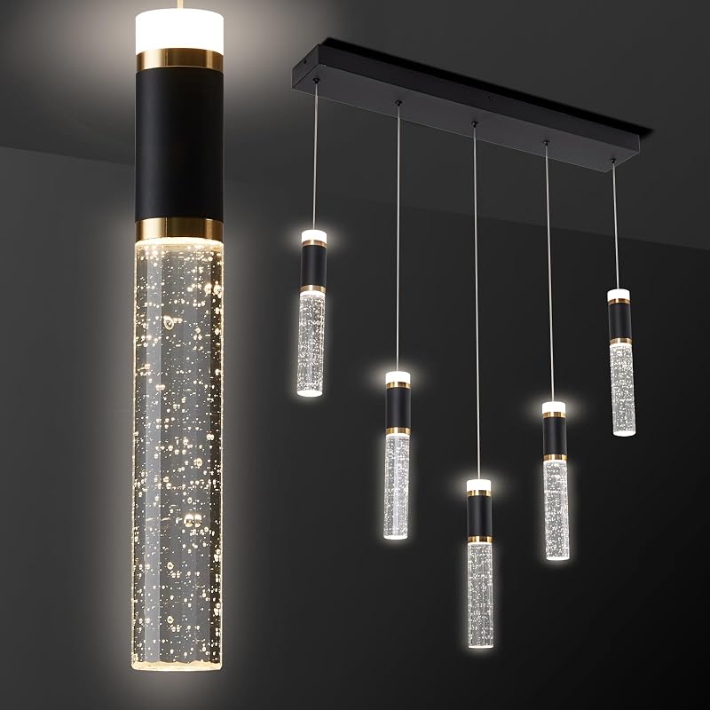 Lámpara colgante LED moderna 5 luces para cocina comedor