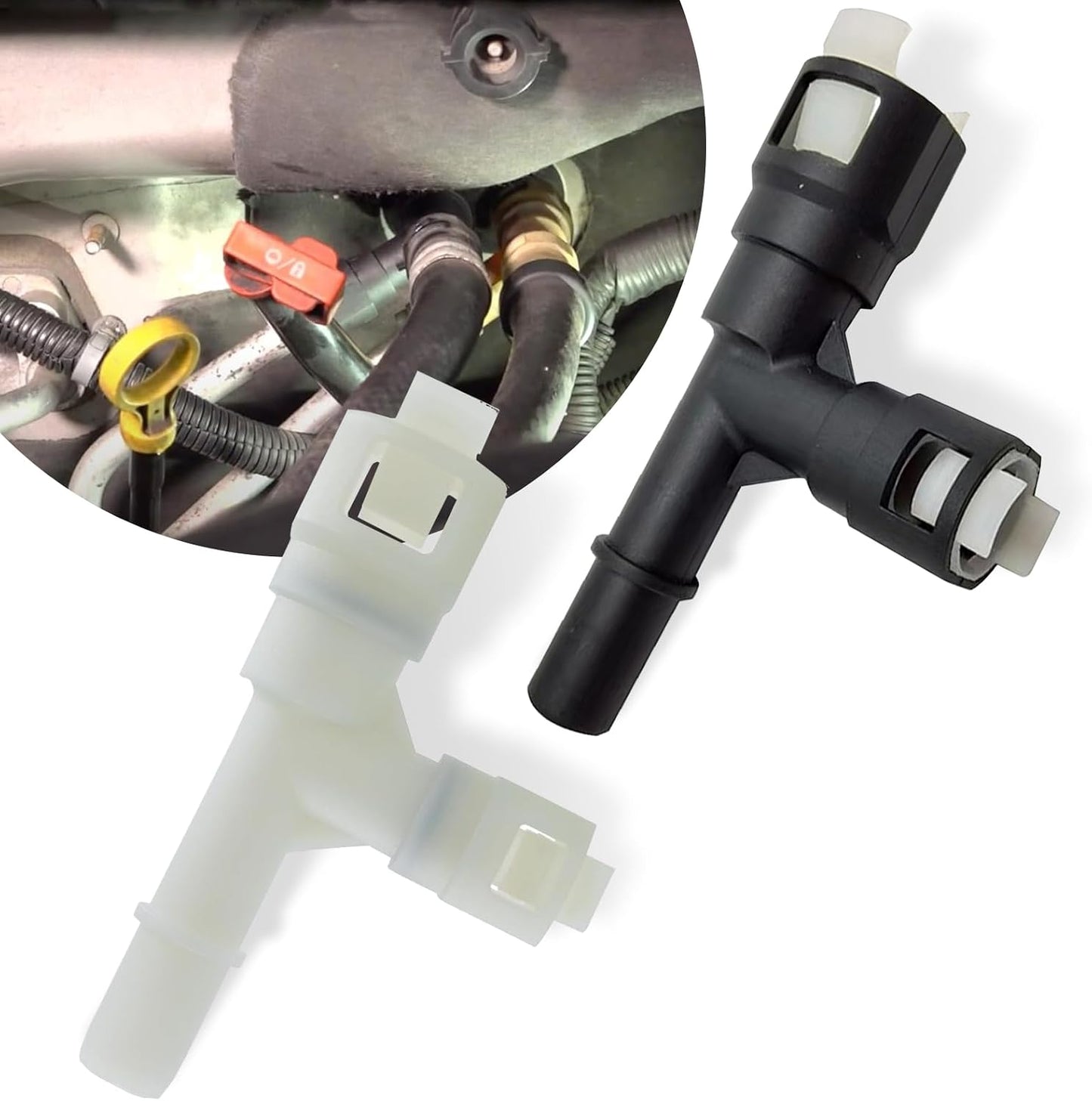 2 Pzas Conector Manguera Calentador Coche Plástico 3 Vías