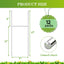 12 Estacas Letrero Marco H 17x6" Soporte Patio