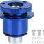 Adaptador cubo volante 3 agujeros universal azul