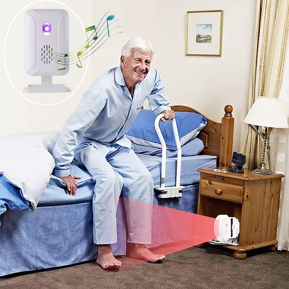 Alarma cama prevención caídas sensor movimiento inalámbrico