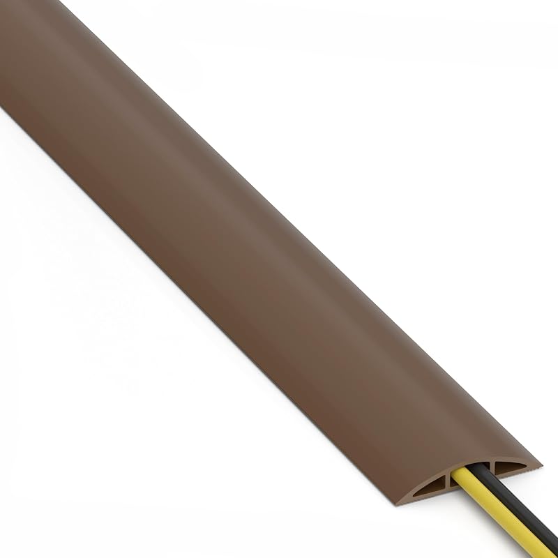 Ocultacables piso 6ft cubiertas PVC suave para cables