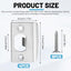 4 Placas Acero Inox Puerta Espaciador R 2-1/4x1-7/16