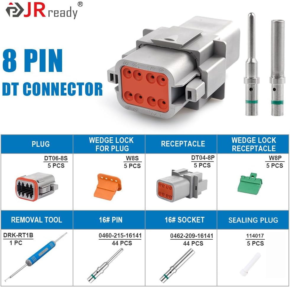 Kit conectores 8 pines 16 contactos ST6328-8 DT