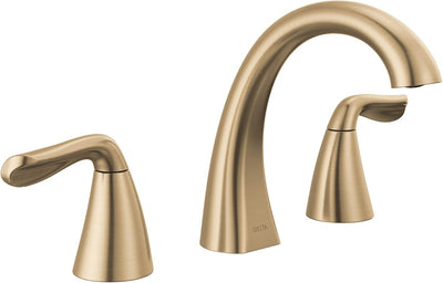 Grifo baño 3 agujeros oro cepillado 8pulg bronce champán