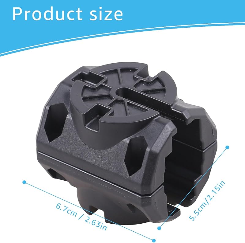 Adaptador riel Hobie H-Rail Kayak negro