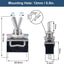 3 Interruptores Palanca 30A 12VCC 120VCA 2 Pines Automóvil