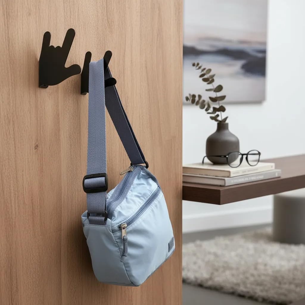 Ganchos pared metal resistente para bolsos abrigos y más
