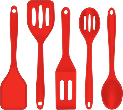5 Espátulas Silicona Pequeñas para Cocina Fáciles de Limpiar