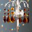 20 Prismas Cristal Colgantes Octágono 1.5" Ámbar