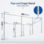 Soporte fondo ajustable 8.9x30ft metal para fiestas boda