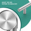 40 Tiradores Níquel Cepillado 5" Acero Inox Cajones