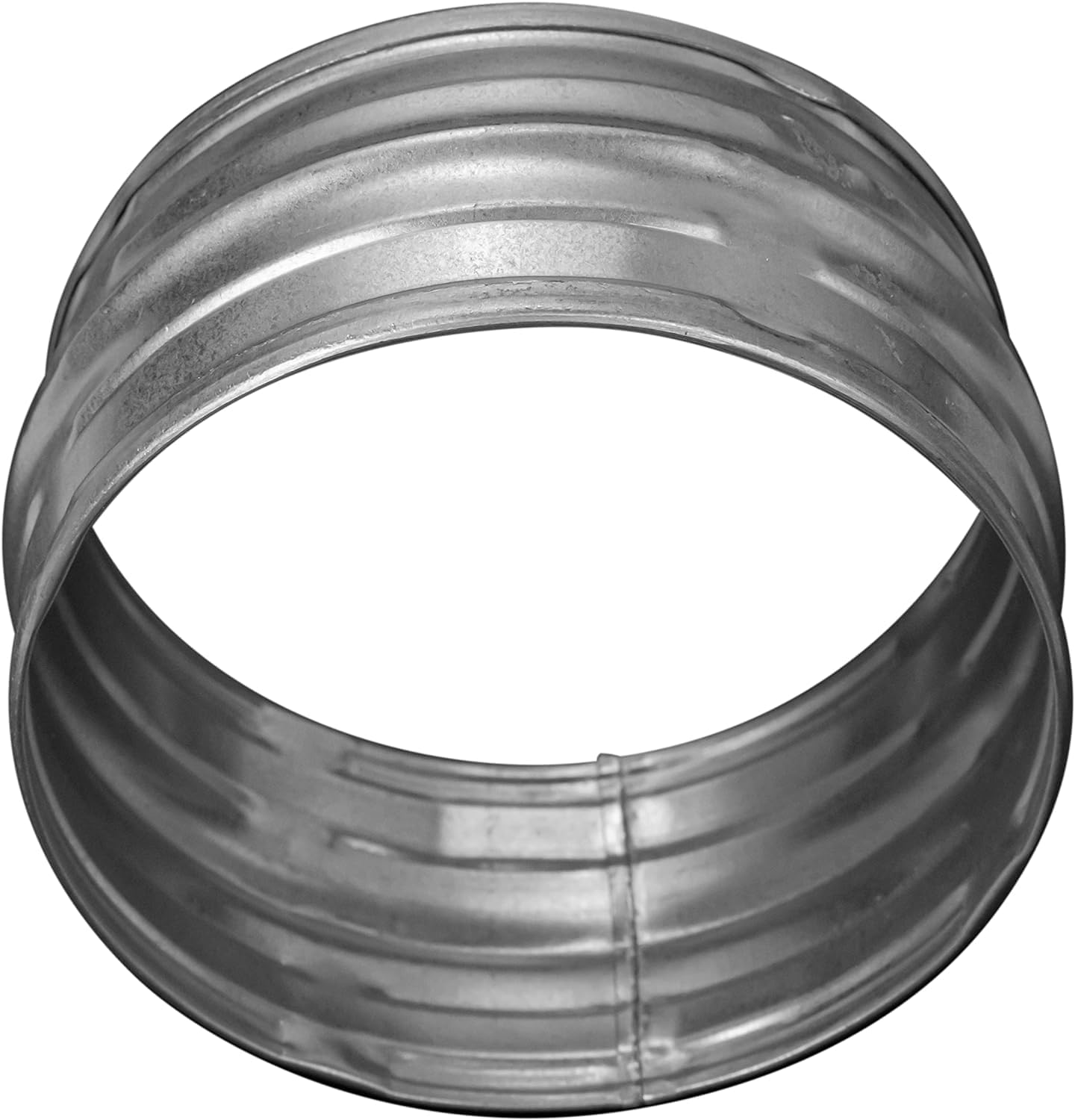 Acoplamiento conducto metal 4pulg conector acero galvanizado HVAC