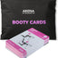 Tarjetas glúteos con bandas guía fitness