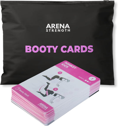 Tarjetas glúteos con bandas guía fitness