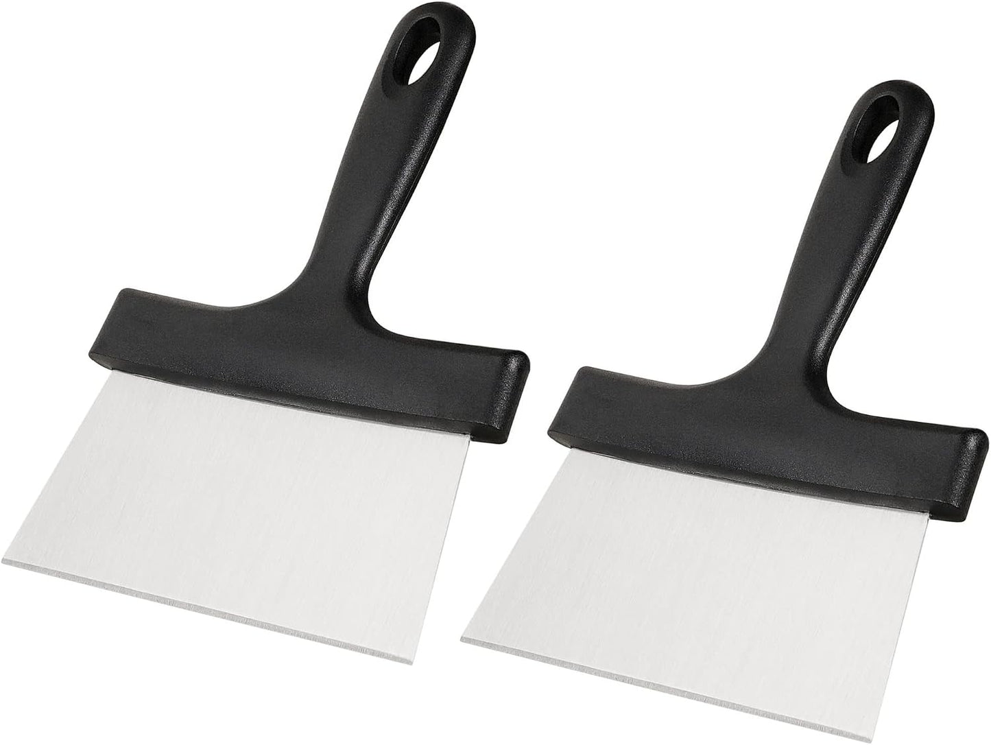 Raspador acero inox mango plástico 5" para teppanyaki